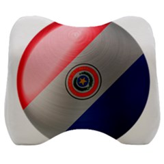 Paraguay Flag Country Nation Velour Head Support Cushion