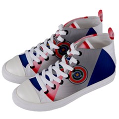 Paraguay Flag Country Nation Women s Mid-top Canvas Sneakers by Sapixe