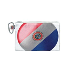 Paraguay Flag Country Nation Canvas Cosmetic Bag (small) by Sapixe