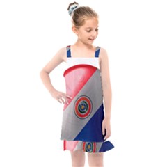 Paraguay Flag Country Nation Kids  Overall Dress by Sapixe