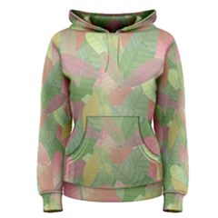 Watercolor Leaves Pattern Women s Pullover Hoodie by Valentinaart