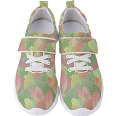 Watercolor Leaves Pattern Men s Velcro Strap Shoes by Valentinaart