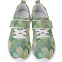 Watercolor leaves pattern Men s Velcro Strap Shoes View1