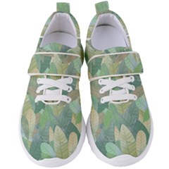 Watercolor Leaves Pattern Women s Velcro Strap Shoes by Valentinaart