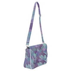 Watercolor Leaves Pattern Shoulder Bag With Back Zipper by Valentinaart