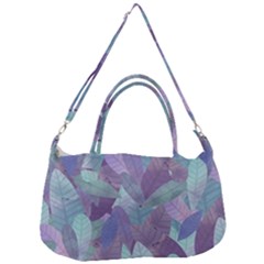 Watercolor Leaves Pattern Removal Strap Handbag by Valentinaart