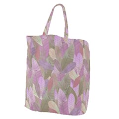 Watercolor Leaves Pattern Giant Grocery Tote by Valentinaart