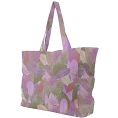 Watercolor Leaves Pattern Simple Shoulder Bag by Valentinaart