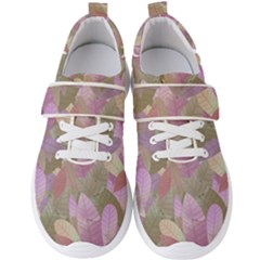 Watercolor Leaves Pattern Men s Velcro Strap Shoes by Valentinaart