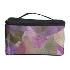 Watercolor Leaves Pattern Cosmetic Storage by Valentinaart