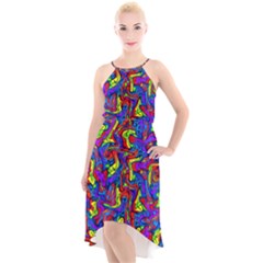 D 2 1 High-low Halter Chiffon Dress  by ArtworkByPatrick