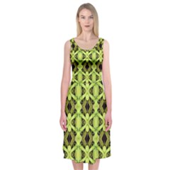 D 8 Midi Sleeveless Dress by ArtworkByPatrick