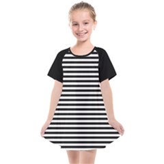 Classic Stripes - B|w Kids  Smock Dress by TammiBelle