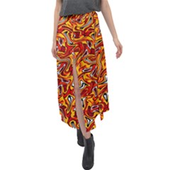 E 5 Velour Split Maxi Skirt by ArtworkByPatrick