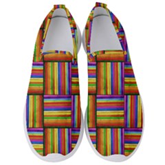 E 7 Men s Slip On Sneakers by ArtworkByPatrick