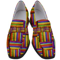 E 7 Women s Chunky Heel Loafers by ArtworkByPatrick