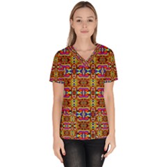 E 8 Women s V-neck Scrub Top by ArtworkByPatrick