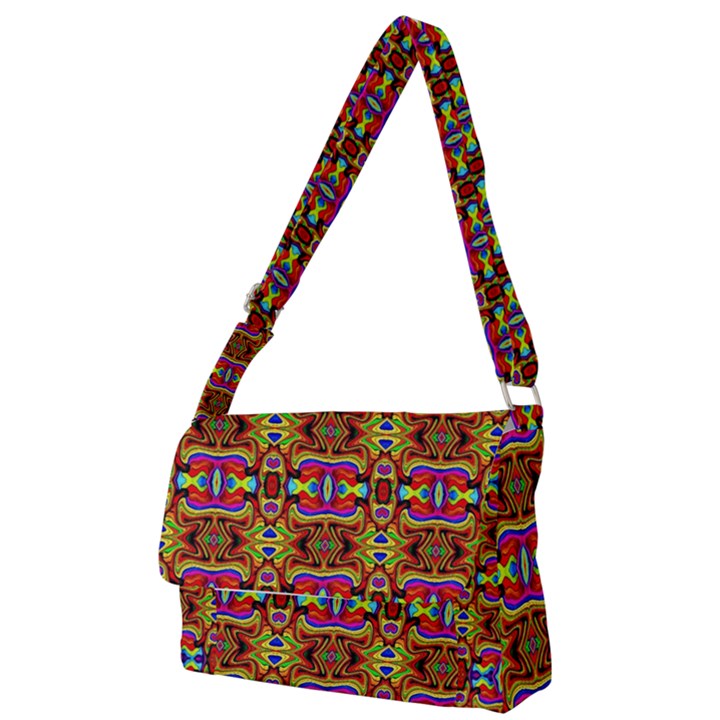 E 8 Full Print Messenger Bag