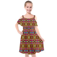 E 8 Kids  Cut Out Shoulders Chiffon Dress