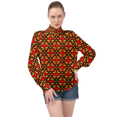 Rby 34 High Neck Long Sleeve Chiffon Top by ArtworkByPatrick