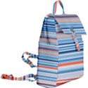 Blue And Coral Stripe 2 Buckle Everyday Backpack View2