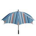 Blue And Coral Stripe 1 Golf Umbrellas View3