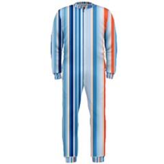 Blue And Coral Stripe 1 Onepiece Jumpsuit (men)  by dressshop