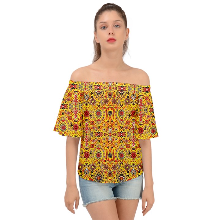 F 2 Off Shoulder Short Sleeve Top