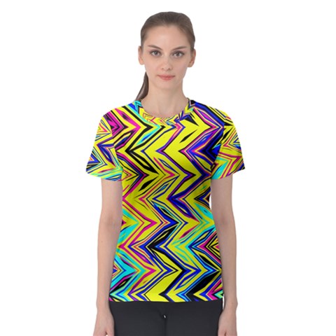 Mycolorfulchevron Women s Sport Mesh Tee by designsbyamerianna