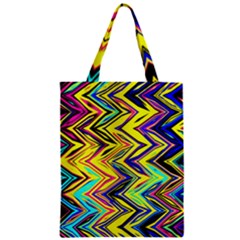 Mycolorfulchevron Zipper Classic Tote Bag by designsbyamerianna