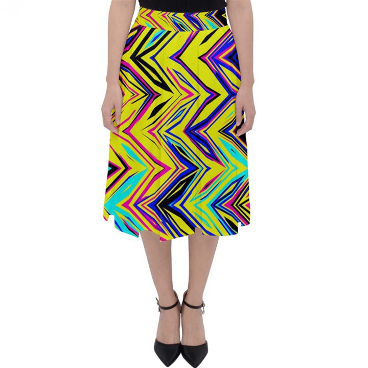 Mycolorfulchevron Classic Midi Skirt