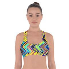 Mycolorfulchevron Cross Back Sports Bra by designsbyamerianna