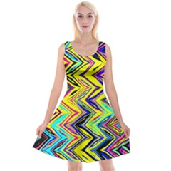 Mycolorfulchevron Reversible Velvet Sleeveless Dress