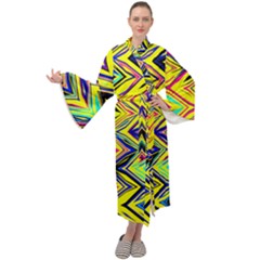 Mycolorfulchevron Maxi Tie Front Velour Kimono by designsbyamerianna