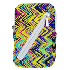 Mycolorfulchevron Belt Pouch Bag (large) by designsbyamerianna