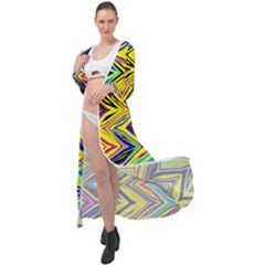 Mycolorfulchevron Maxi Chiffon Beach Wrap by designsbyamerianna