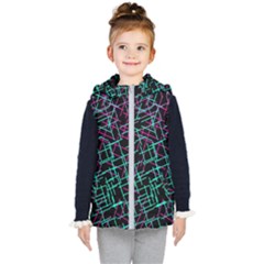 1980chaos Kids  Hooded Puffer Vest