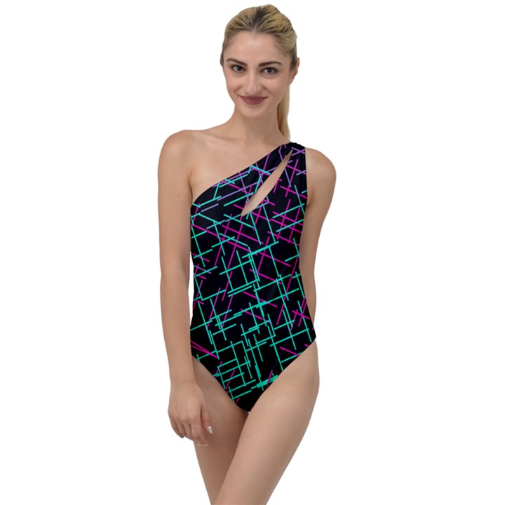 1980chaos To One Side Swimsuit