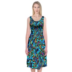 F 5 Midi Sleeveless Dress by ArtworkByPatrick