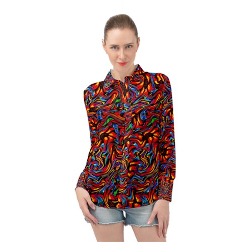 F 5 1 Long Sleeve Chiffon Shirt by ArtworkByPatrick