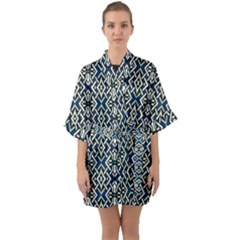 F 6 Quarter Sleeve Kimono Robe by ArtworkByPatrick