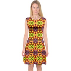 F 8 Capsleeve Midi Dress by ArtworkByPatrick