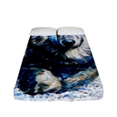 Gray Wolf - Forest King Fitted Sheet (full/ Double Size) by kot737