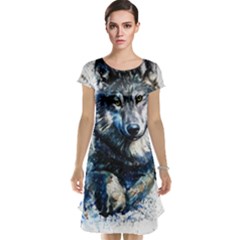 Gray Wolf - Forest King Cap Sleeve Nightdress