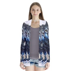 Gray Wolf - Forest King Drape Collar Cardigan by kot737