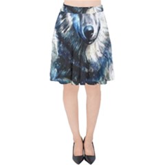 Gray Wolf - Forest King Velvet High Waist Skirt by kot737