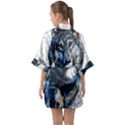 Gray Wolf - Forest King Quarter Sleeve Kimono Robe View2