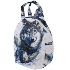 Gray Wolf - Forest King Travel Backpacks by kot737