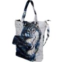 Gray Wolf - Forest King Shoulder Tote Bag View1