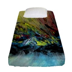 Original Abstract Art Fitted Sheet (single Size) by scharamo